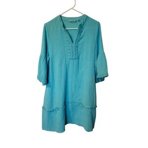 Soft Surroundings Soft Gauze Dress Swim Cover Up XS